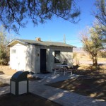 Our cabin at Delight's Hot Springs Resort. Tecopa