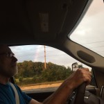 Rainbow beside Dean on US 15