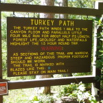 Turkey Path Trail sign