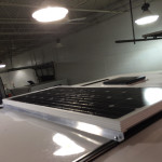 Solar panel on the camper roof. Photo courtesy of Mainline Overland.