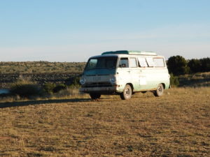 Classic van next to us at Sumner Lake New Mexico