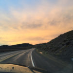 Sunset on US 50, Nevada