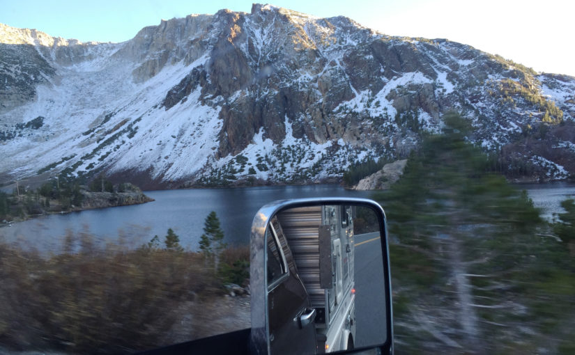 Snow in the High Sierras on CA120, Yosemite National Park