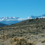 View of eastern Sierras from Big Pine Road