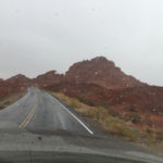 Valley of Fire in the rain