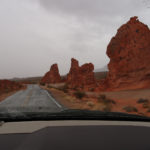 Valley of Fire in the rain