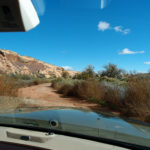 Our first drive through red mud, Utah