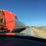 Up close to a wide load in Oklahoma